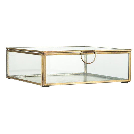 Ib Laursen - Glasschachtel m/Deckel Solitaire quadratisch 21,5x21,5 cm