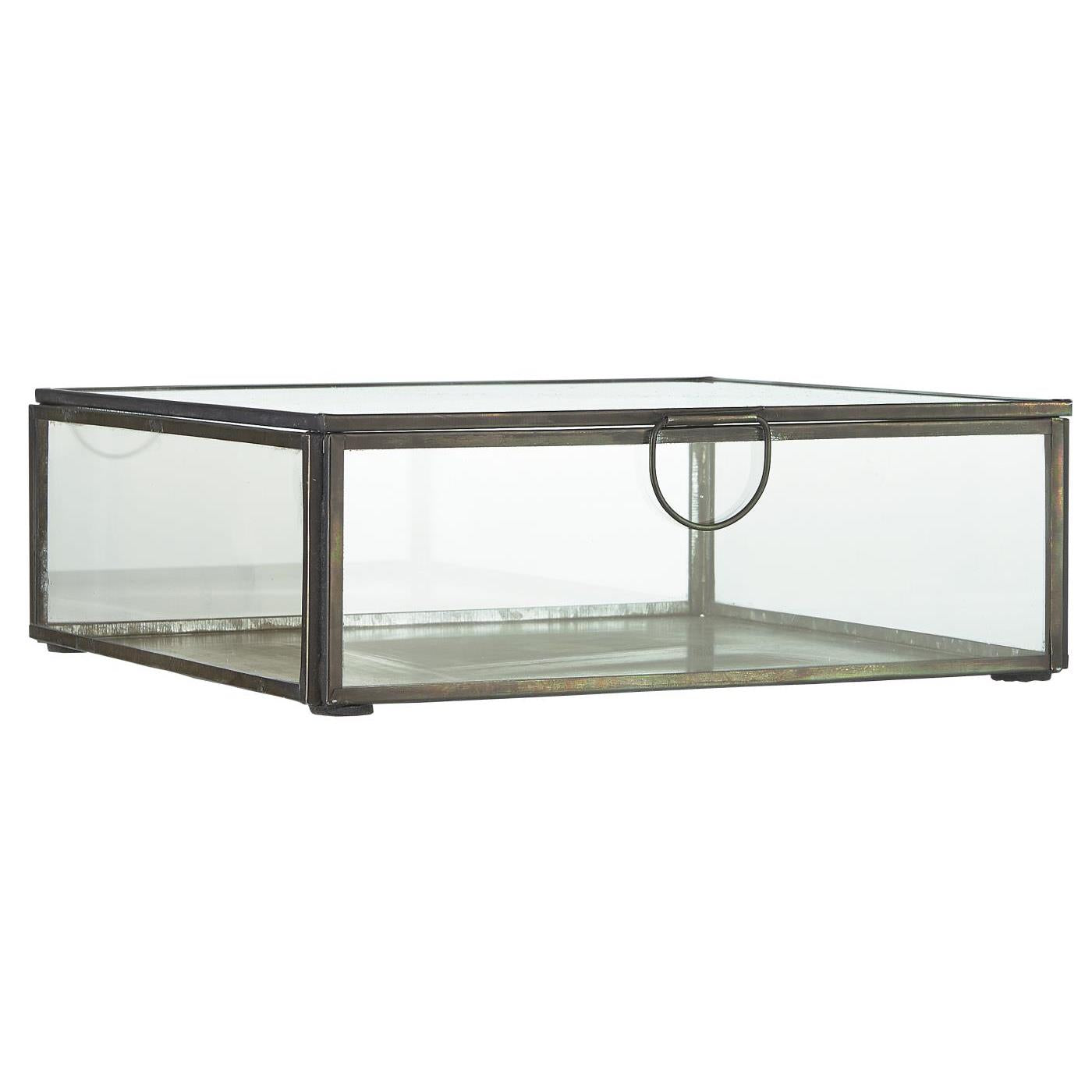 Ib Laursen - Glasschachtel m/Deckel Solitaire quadratisch 21,5x21,5 cm