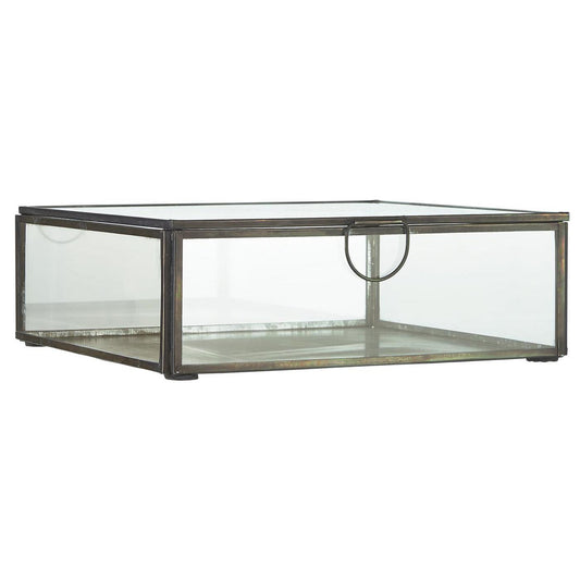 Ib Laursen - Glasschachtel m/Deckel Solitaire quadratisch 21,5x21,5 cm