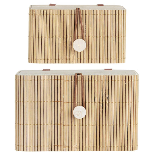 Ib Laursen - Set mit 2 Boxen mit Bambusdeckeln