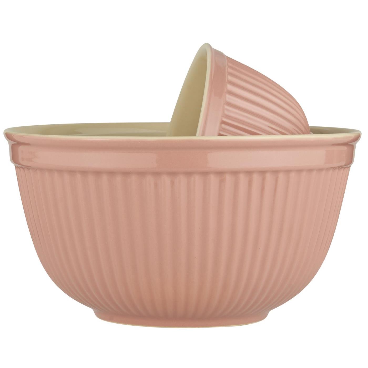 Ib Laursen - Mynte Schalenset aus Steinzeug Coral Almond – 3-teiliges Set
