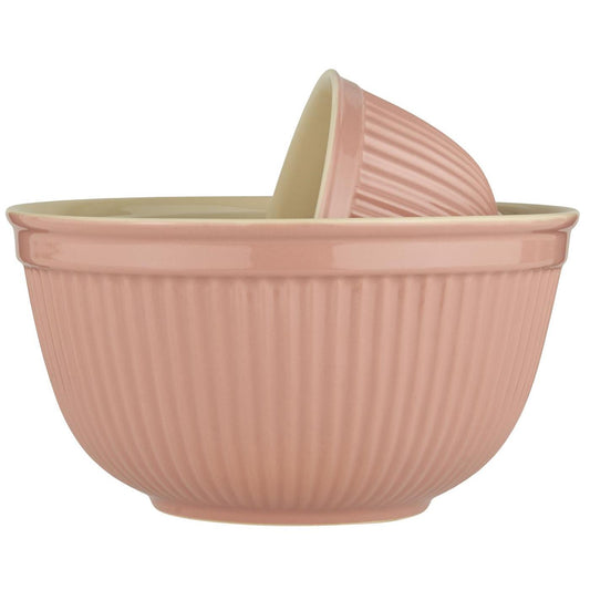 Ib Laursen - Mynte Schalenset aus Steinzeug Coral Almond – 3-teiliges Set
