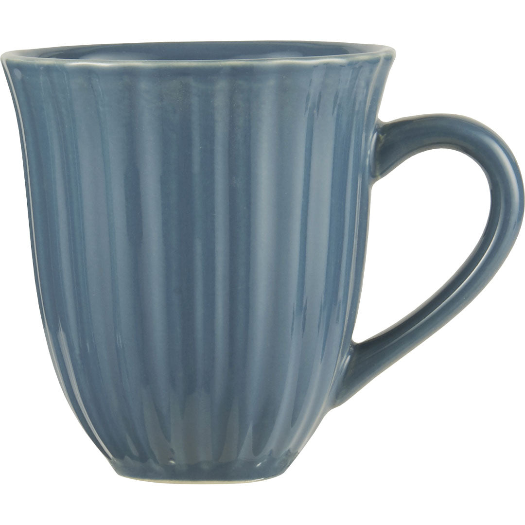 Ib Laursen - Becher mit Rillen Mynte Cornflower