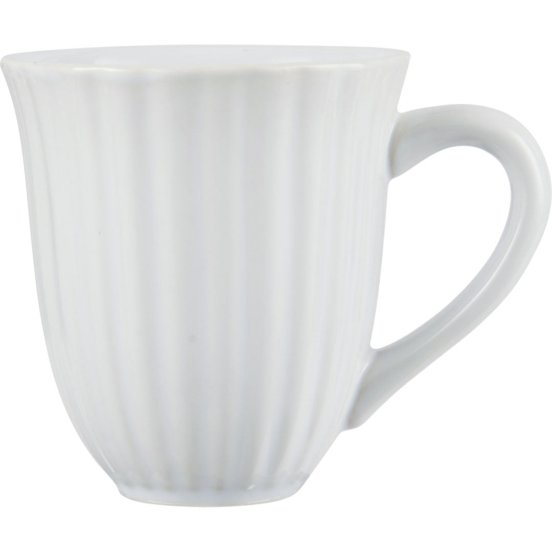 Ib Laursen - Becher mit Rillen Mynte Pure White