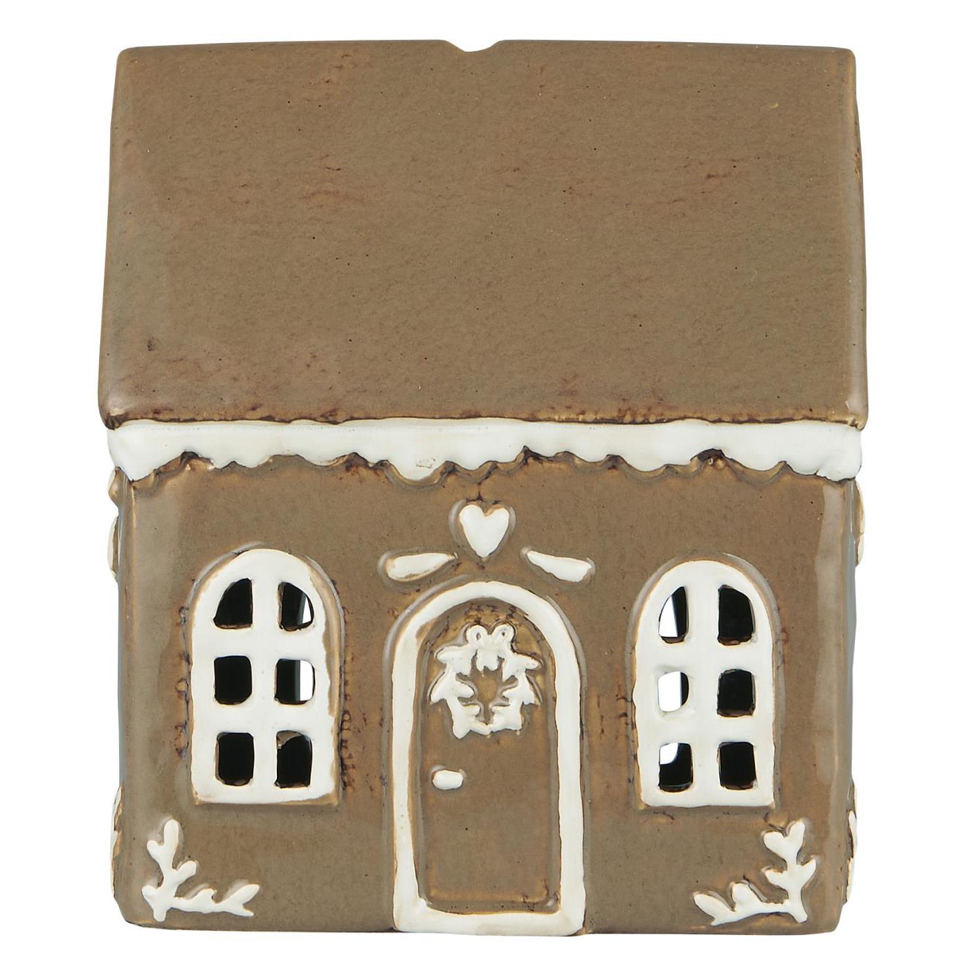 Ib Laursen - Lebkuchenhaus Keramik für Teelichter