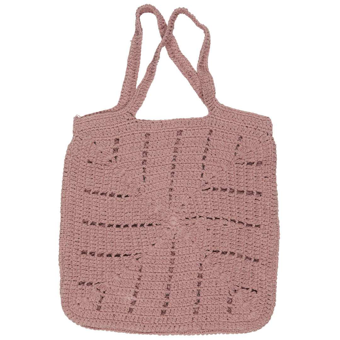 Ib Laursen - Gehäkelte Tasche coral almond