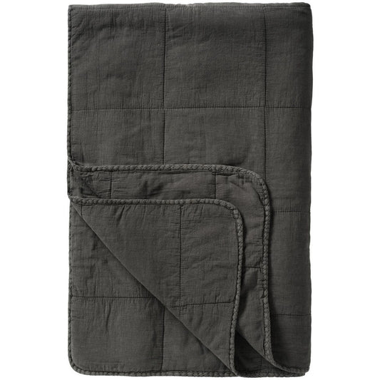 Ib Laursen - Vintage Steppdecke Quilt - Thunder Grey 130x180 cm