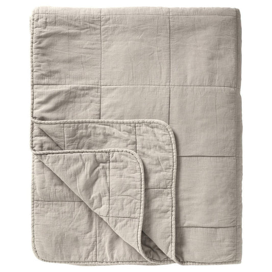 Ib Laursen - Vintage Bettdecke doppelt Ash Grey 240x240 cm