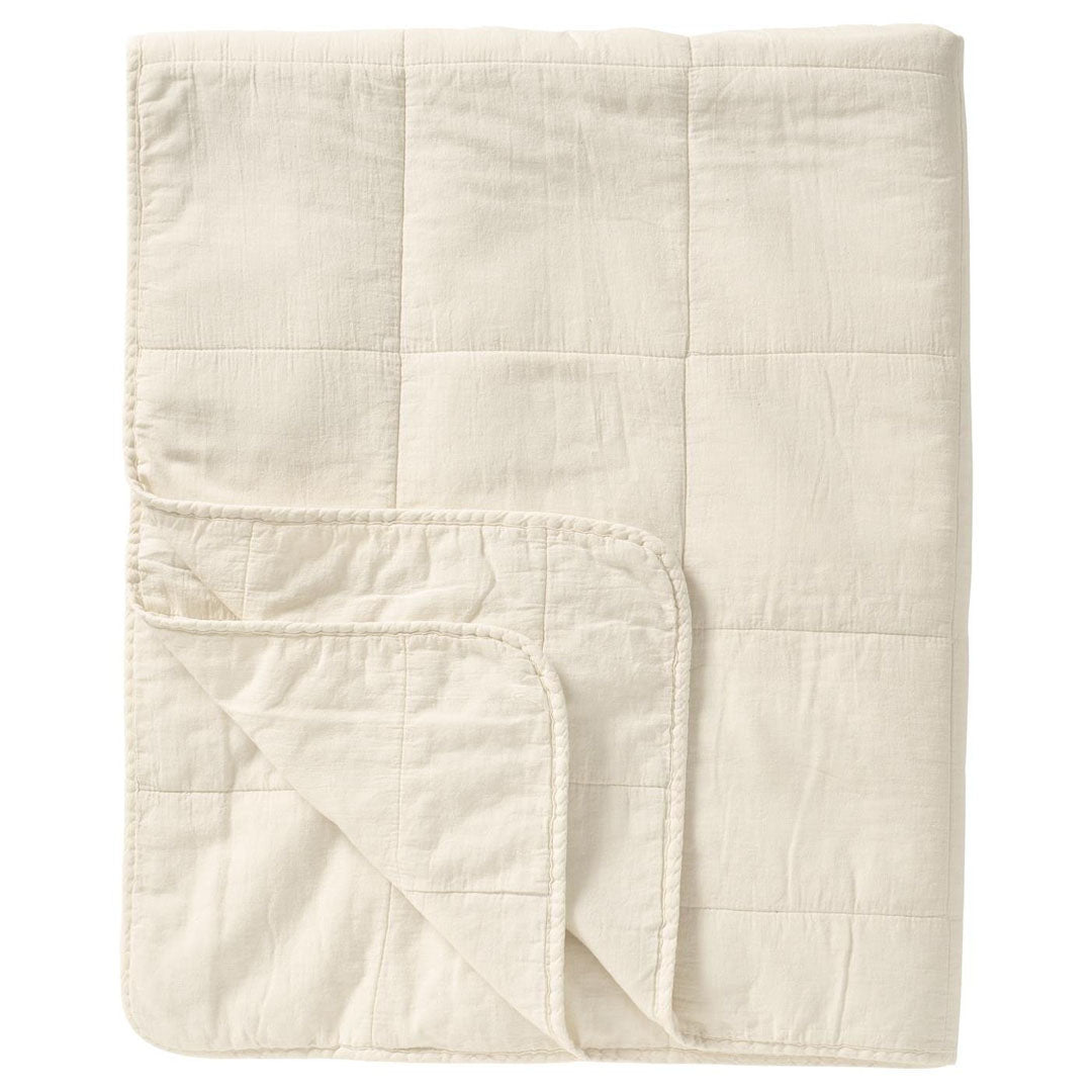 Ib Laursen - Vintage Bettdecke doppelt Butter cream 240x240 cm