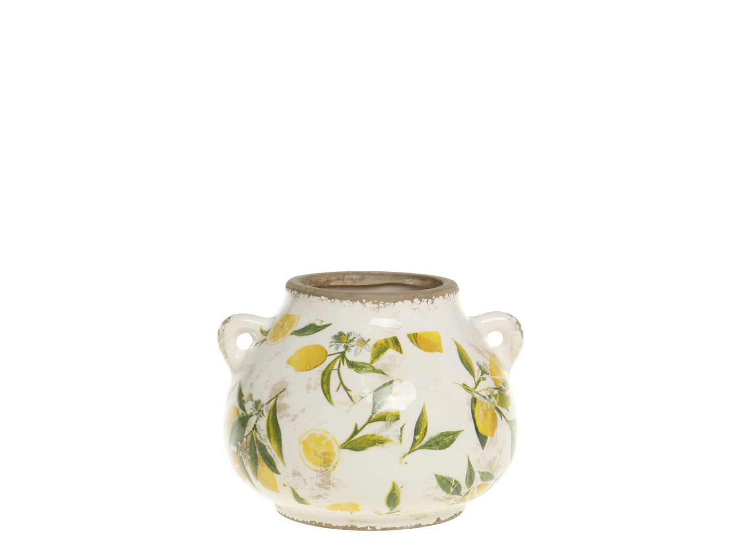 Chic Antique - Limone Pflanzgefäß mit Zitronenmotiv