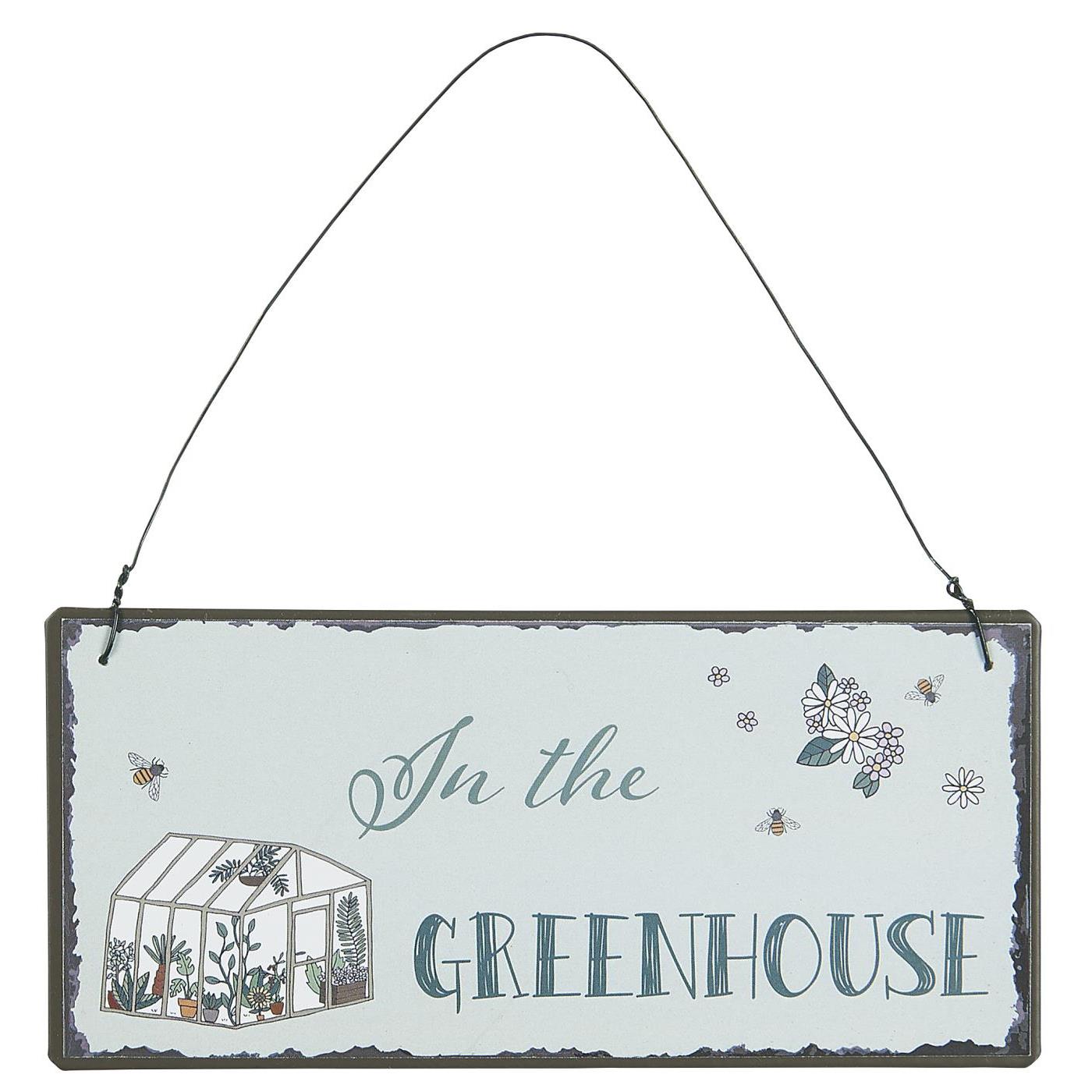 Ib Laursen - Metallschild "In the Greenhouse"