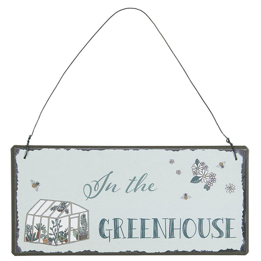 Ib Laursen - Metallschild "In the Greenhouse"