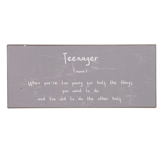 Ib Laursen - Metallschild "Teenager..."