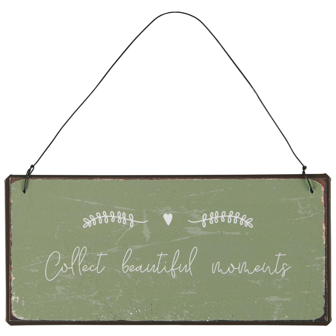 Ib Laursen - Metalschild "Collect beautiful moments"
