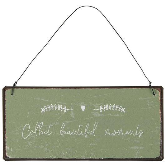 Ib Laursen - Metalschild "Collect beautiful moments"