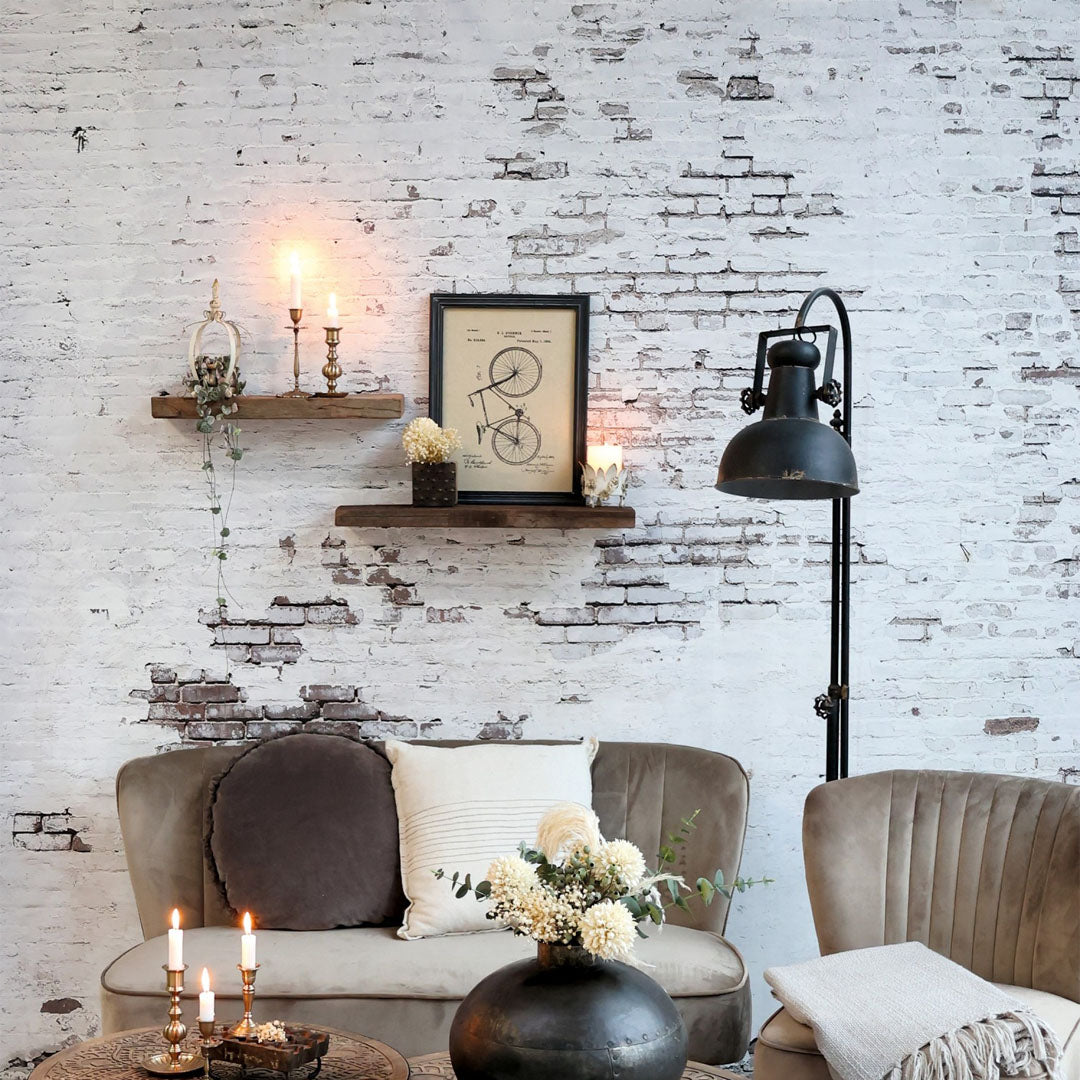 Chic Antique - Factory Stehlampe, H175 cm, Antikschwarz