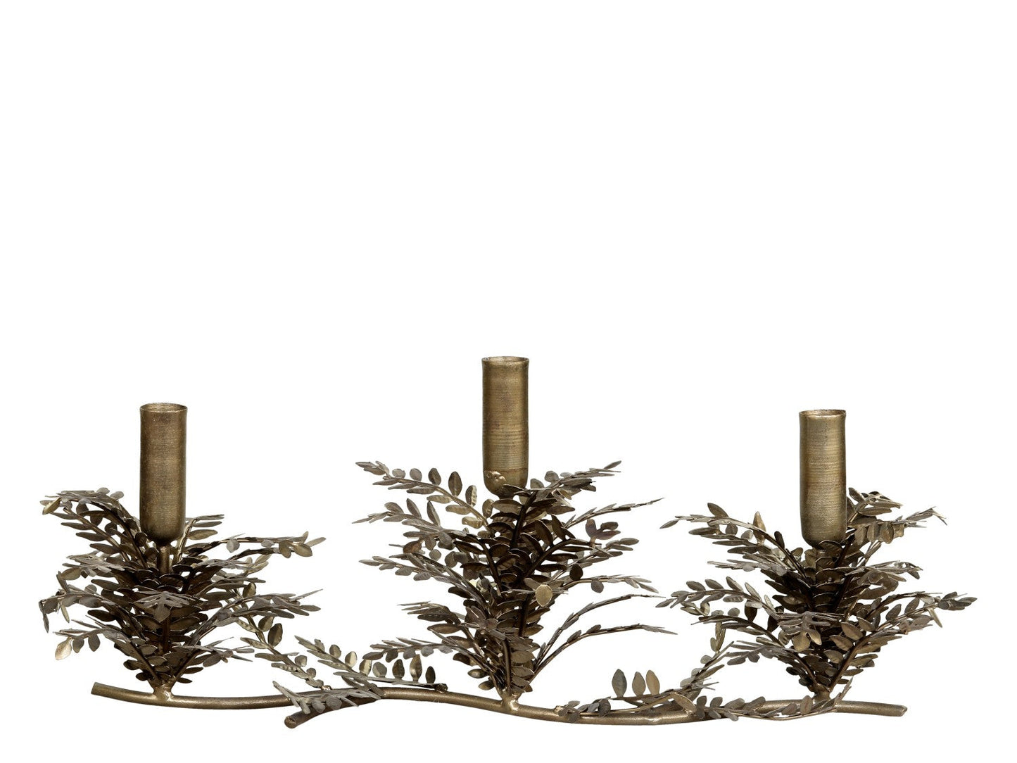 Chic Antique - Kerzenständer mit 3 Kerzenhaltern aus Messing