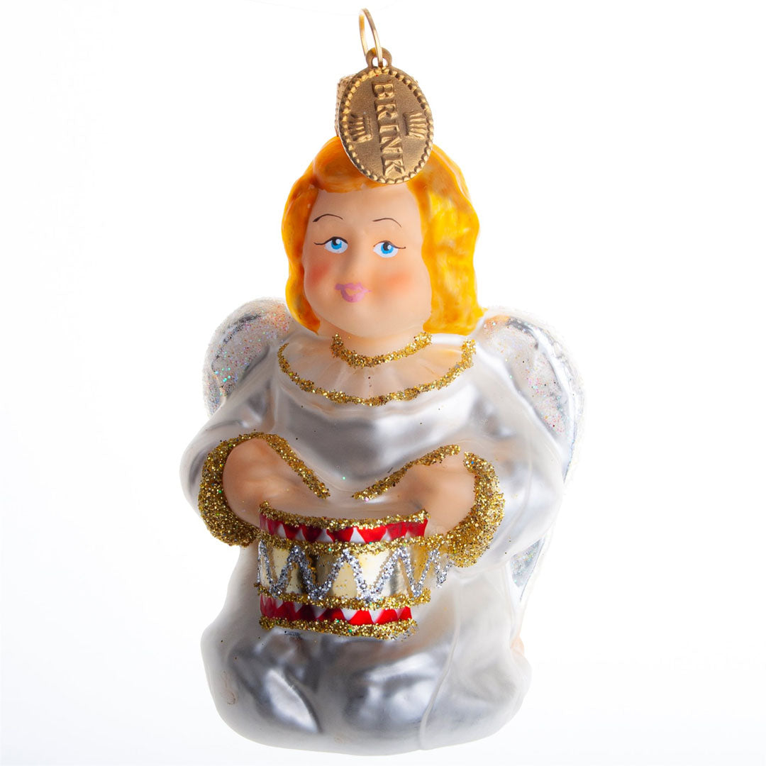 Brink Nordic - Engel mit Trommel - Weihnachtsschmuck