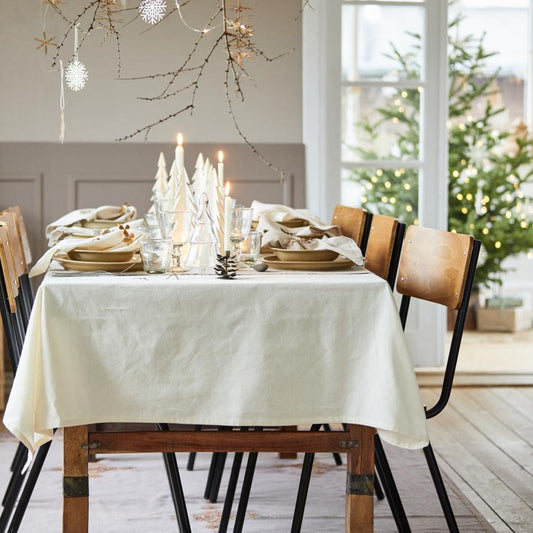 Ib Laursen - Tischdecke butter cream 250x150 cm