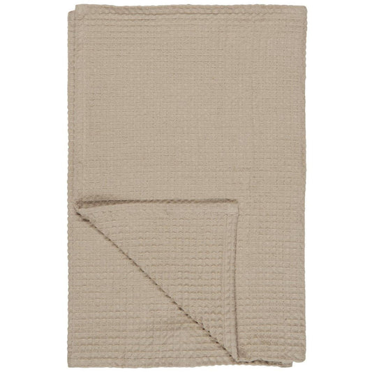 Ib Laursen - Handtuch Liseleje mit Waffelmuster in Beige 50x100 cm