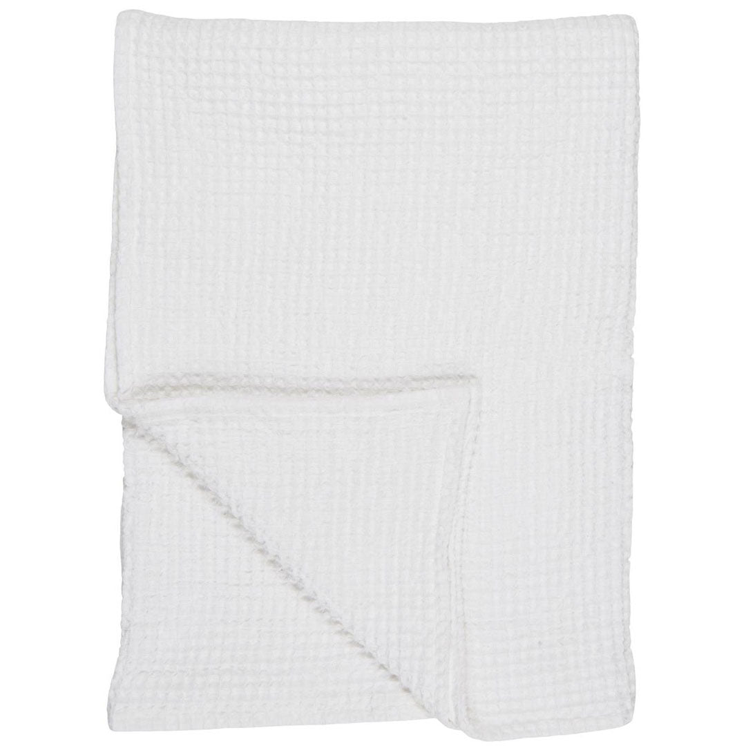 Ib Laursen - Handtuch Liseleje m/Waffelmuster weiss 100x150 cm