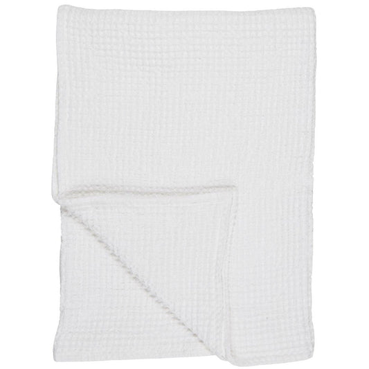 Ib Laursen - Handtuch Liseleje m/Waffelmuster weiss 100x150 cm