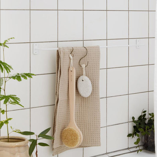 Ib Laursen - Handtuchstange weiss Metall 68 cm