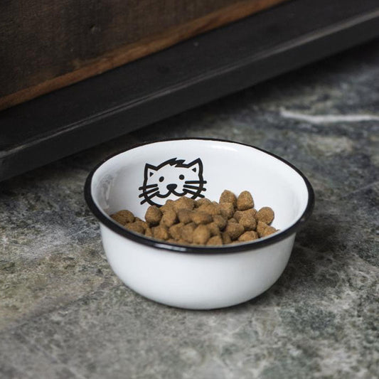 Ib Laursen - Fressnapf für Katze Emaille
