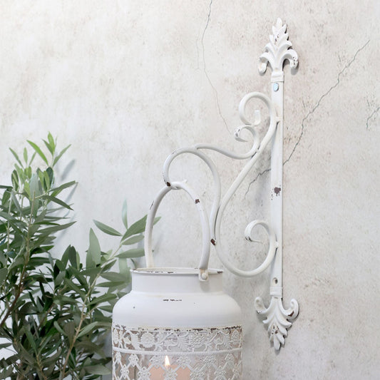 Chic Antique - Wandhalterung für Laternen Creme