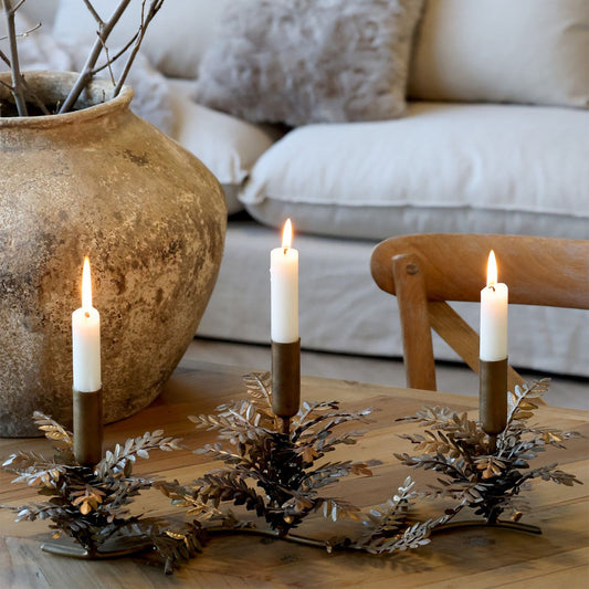 Chic Antique - Kerzenständer mit 3 Kerzenhaltern aus Messing