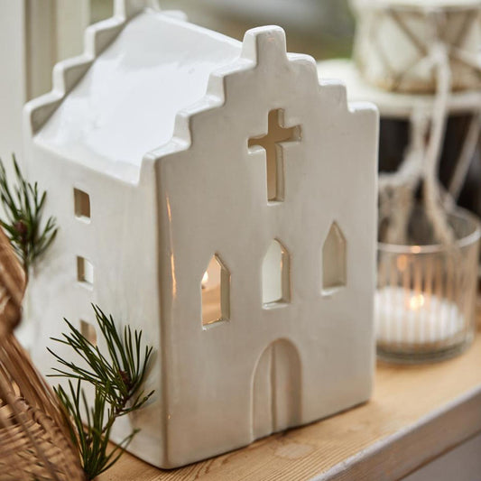 Ib Laursen - Kirche f/Teelicht Stillenat creme