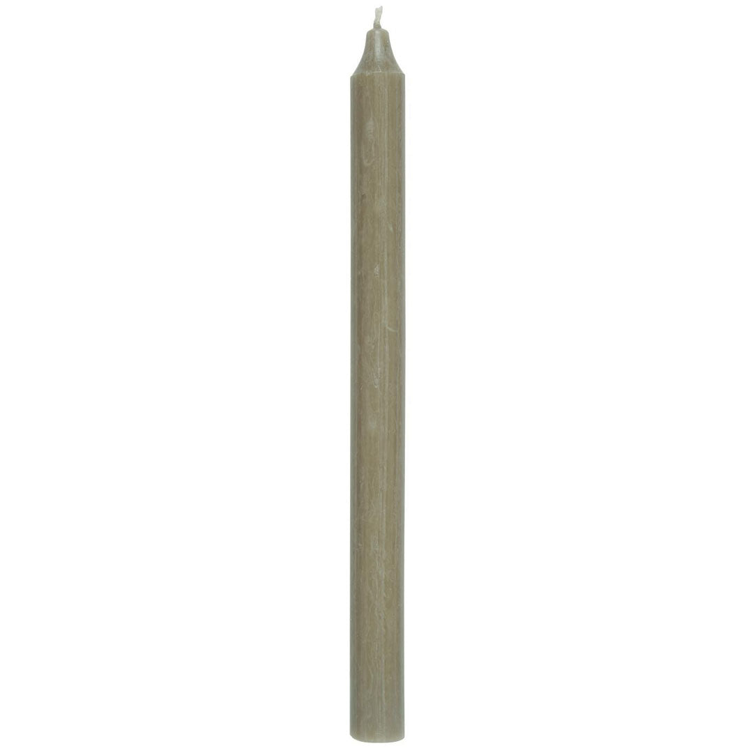 Ib Laursen - Stabkerze leinengrau rustikal - 2,2x29 cm - 3 Stück