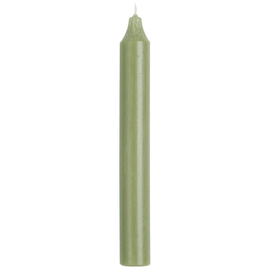 Ib Laursen - Stabkerze moosgrün rustikal - 2,2x18 cm - 4 Stück
